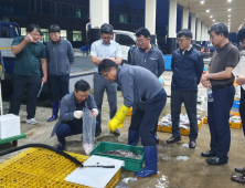 강원도, 수산물 방사능 검사용 시료 과정 점검