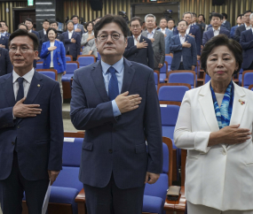 '더불어민주당 원내대표' 김민석·홍익표·남인순 3파전