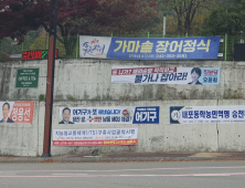 [포토] 정당 현수막 난립, 도시 미관 해친다   