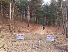 강원 고성군, 묘지·산지 불법  행위 고발