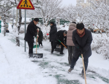 고창군, 최대 23㎝ 폭설에 제설작업 총력전