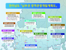 전남도, 1조3000억 규모 ‘남부권 광역관광 개발’ 첫발