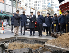 우범기 전주시장, 우아동 상수도 급수 불출 시설복구 현장점검