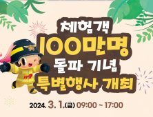 부산119안전체험관,  체험객 100만명 돌파 기념 특별행사 개최