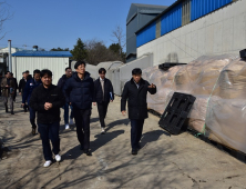 송호석 전북환경청장, 김제자원순환센터 우분연료화사업 현장 방문