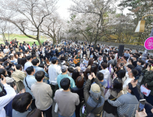 경주 대릉원 돌담길 벚꽃축제 '성황'…사흘간 14만명 찾아