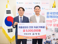 김장호 구미시장, 저출생 극복 성금 500만원 기부