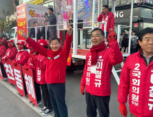 [포토]이철규 후보, 공식선거운동 마지막날 동해서 집중유세