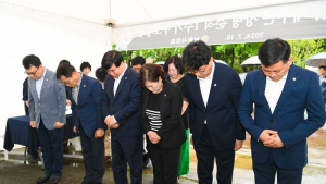 남원시의회, 해병대 채상병 순직 1주기 추모
