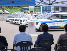 삼척시, 방범 순찰차량 전달…박상수 시장 