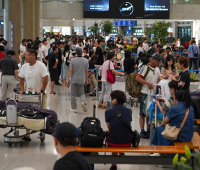 '7말8초' 여행객들로 붐비는 인천공항 [쿠키포토]