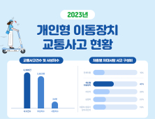 전동킥보드·전기자전거, 지난해 사고 2000건 '훌쩍'