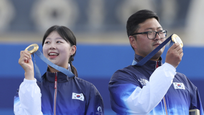 ‘오늘 밤 주인공은 나’…양궁 3관왕 김우진‧임시현, 파리올림픽 한국 선수단 MVP 선정