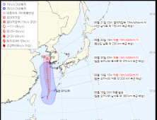 제9호 태풍 ‘종다리’ 북상…20일까지 전국에 비