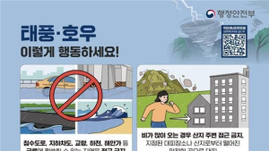 태풍 ‘종다리’ 북상에 중대본 1단계 가동…위기경보 ‘주의’