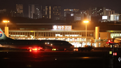 김포행 대한항공 여객기 이륙 중 멈춰…제주공항 운항 중단 뒤 재개