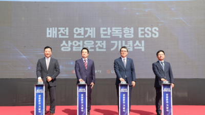 LG엔솔 사내독립기업 AVEL, ‘배전망 연계형 ESS 발전소 완공’