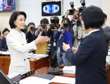 뒤늦게 출석한 이진숙 방통위원장…야당과 기싸움 ‘팽팽’ [2024 국감]