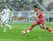 ‘오세훈 A매치 데뷔골’ 한국, 이라크전 전반 1-0 리드