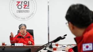 [포토] 임상섭 산림청장 '한국조경학회 총회' 참석, '강원산불방지센터' 현장점검