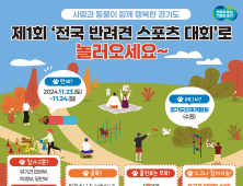 경기도지사배 '전국 반려견 스포츠대회' 23~24일 수원서 개최