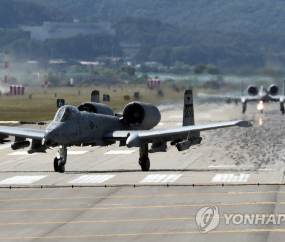 ‘탱크킬러’ 주한미군 A-10 공격기 24대 퇴역