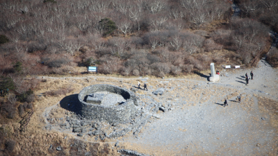 [쿠키포토]하늘에서 본 태백산 천제단