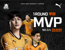 OK저축은행 정성현, 24~25시즌 1라운드 푸마 MVP 선정