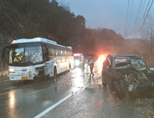 강원서 빗길 교통사고 잇따라…8명 중경상[종합] 