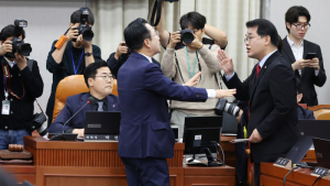 국힘 “탄핵·예산으로 입법 쿠데타…국회의장 바로 잡아야”