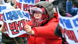 탄핵반대 집회하는 보수단체 [쿠키포토]