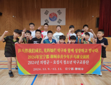 의령군·중국 요성시 청소년 탁구교류 우정의 ‘한판 대결’