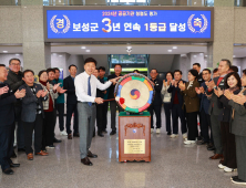 보성군, 3년 연속 종합청렴도 ‘1등급’