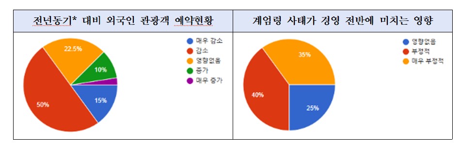 계엄리스크" 한국행 포기하는 관광객들…내년 1분기 업계매출 65% 하방 예측