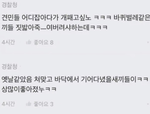 ‘견민’ 남태령 시위대 조롱한 경찰 블라인드…게시자 수사 착수