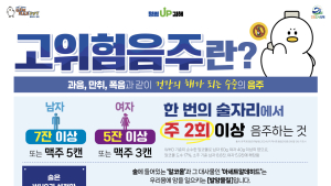 김해시 '주 2회 이상 술 마시지 마세요'