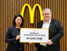 한국맥도날드, RMHC Korea에 8억1000만원 기부…“역대 최대 금액”