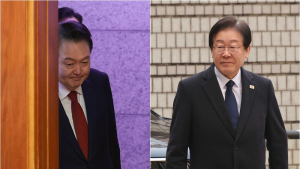 ‘대권 라이벌의 평행선’ 윤석열-이재명, 같은 날 법정 출석