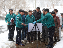 김태흠 충남지사, 대설 피해·취약 현장점검