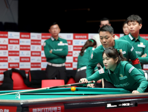 휴온스, PBA 5라운드 반격 시동…우리금융 꺾고 첫 승 신고