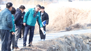 진병영 함양군수, 주민의 생활편리 위해 현장에서 분주