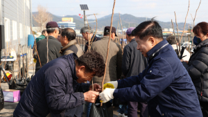경남 고성군, 나무 나누어주기 행사…맞춤형 행정 실현