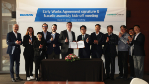 두산에너빌리티, 창원에 14MW 풍력발전기 공장 조성