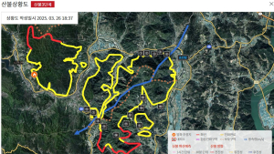 산청·하동 산불 진화율 77%…강풍으로 지리산국립공원 구역으로 확산