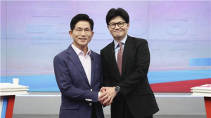 ‘김문수vs한동훈’ 국힘 최종 대선 경선, 당원투표 첫날 44.83% 참여