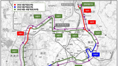 대전시, 트램 공사 본격화 시민 불편 최소화 총력