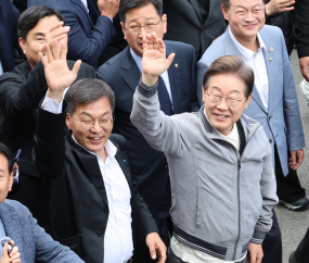 ‘동해안 민심 공략’ 강릉 찾은 이재명