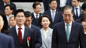 국힘, 김문수·한덕수 단일화 위기에 ‘비상’…‘무기한 긴급의총’ 돌입