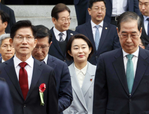 국힘, 김문수·한덕수 단일화 위기에 ‘비상’…‘무기한 긴급의총’ 돌입