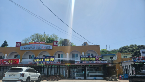 강원 고성군 대진활어회센터, 군청부지 주차장 사유화 '빈축'